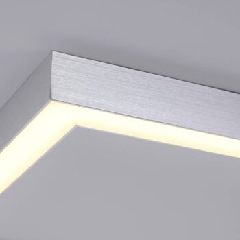 Stropné svietidlo LED PURE Lines, 110 x 30 cm, strieborné, CCT, diaľkové