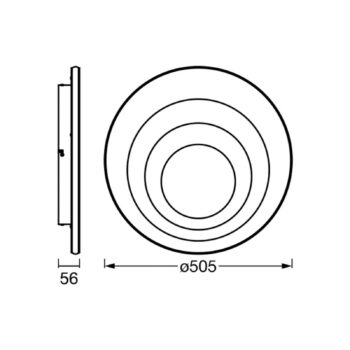 Stropné svietidlo LEDVANCE Orbis Spiral Round Ø50,5cm