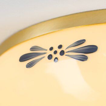 Stropné svietidlo Landhaus mosadz modré Ø 28 cm