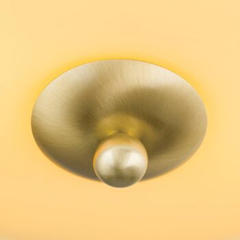 Stropné svietidlo Landhaus mosadz modré Ø 28 cm