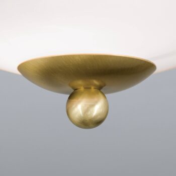 Stropné svietidlo Landhaus mosadz zelené Ø 21 cm