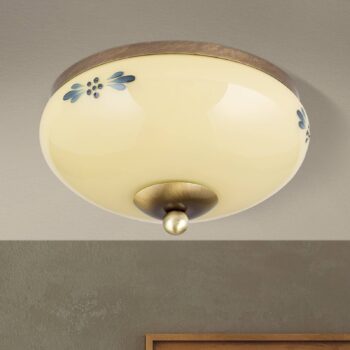 Stropné svietidlo Landhaus patina modré Ø 21 cm