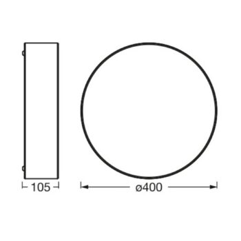Stropné svietidlo Ledvance Orbis Paris Ø 40 cm biele