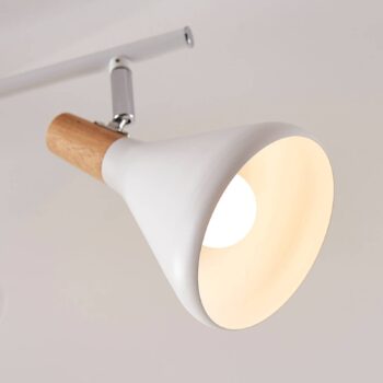 Stropné svietidlo Lindby Arina, 53 cm, biele, 3 svetlá, E14
