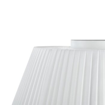 Stropné svietidlo Lindby Eryndor, biele, textilné, Ø 47 cm, E27