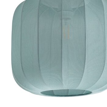Stropné svietidlo Lindby Helin, modré, látka, Ø 35 cm