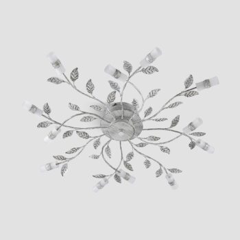 Stropné svietidlo Lindby LED Bolonia, bronzová/biela, Ø 80 cm