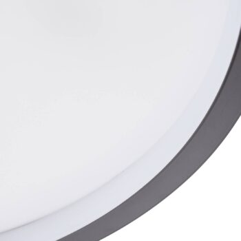 Stropné svietidlo Lindby LED Edenia, čierna/biela, CCT, Ø 51 cm