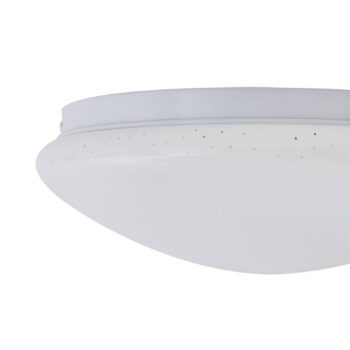 Stropné svietidlo Lindby LED Janosch, biele, Ø28cm, diaľkové ovládanie