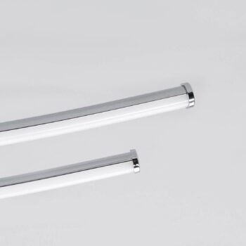 Stropné svietidlo Lindby LED Yael, chrómová farba, kov, dĺžka 67 cm