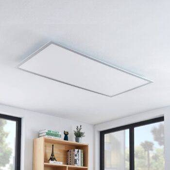Stropné svietidlo Lindby LED Zento, 120 cm, strieborná, 4 000 K