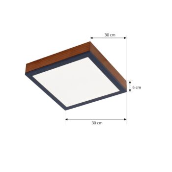 Stropné svietidlo Lindby Laviona LED, štvorcové, 30 cm