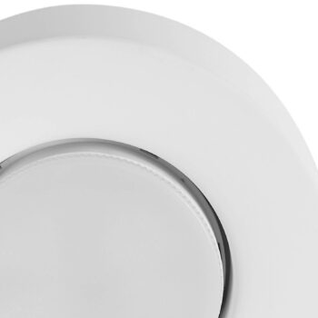 Stropné svietidlo Lindby Levia, 1 svetlo, Ø 14 cm, biela farba, omietka