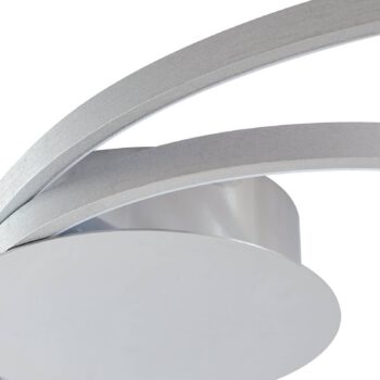 Stropné svietidlo Lindby Nerwin LED, 65 cm, kruhové, hliník/chróm