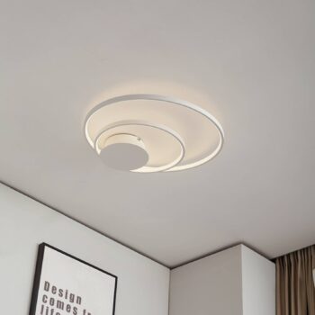 Stropné svietidlo Lindby Nerwin LED, okrúhle, biele
