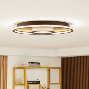 Stropné svietidlo Lindby Pekela LED, okrúhle, 59 cm