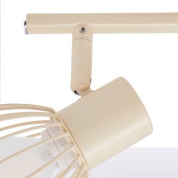 Stropné svietidlo Lindby Piena, béžová farba, 4 svetlá, kov, 70 cm