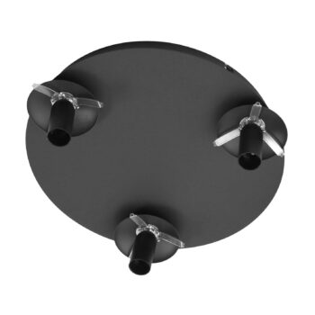 Stropné svietidlo Lindby Valentina, E14, sivé, sklo, Ø 36,6 cm