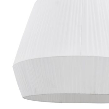 Stropné svietidlo Lindby Vitore, Ø 50 cm, textil, biela
