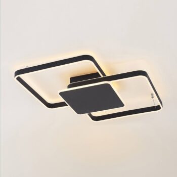 Stropné svietidlo Lucande Kadira LED, 70 cm, čierne
