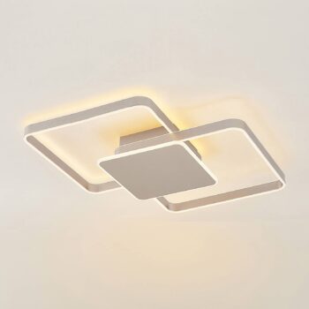 Stropné svietidlo Lucande Kadira LED, 70 cm, nikel