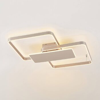 Stropné svietidlo Lucande Kadira LED, 80 cm, nikel
