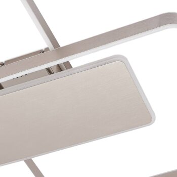 Stropné svietidlo Lucande Kadira LED, 80 cm, nikel