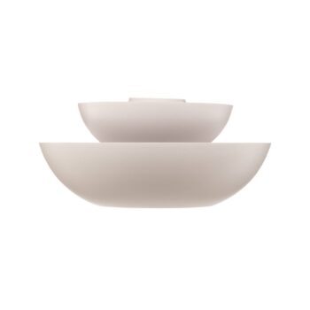 Stropné svietidlo Lucande Kellina, Ø 48 cm, biele, kov