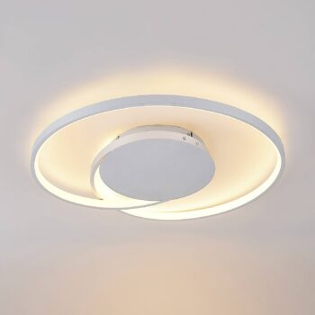 Stropné svietidlo Lucande LED Enesa, 63 cm, CCT, diaľkové ovládanie,
