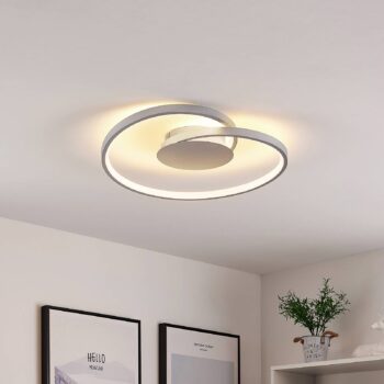 Stropné svietidlo Lucande LED Enesa, Ø 46 cm, 2 700 K, stmievateľné