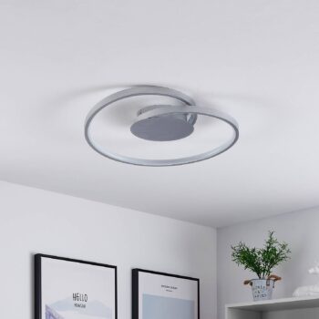 Stropné svietidlo Lucande LED Enesa, Ø 46 cm, 2 700 K, stmievateľné