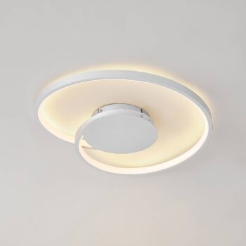 Stropné svietidlo Lucande LED Enesa, Ø 46 cm, 2 700 K, stmievateľné