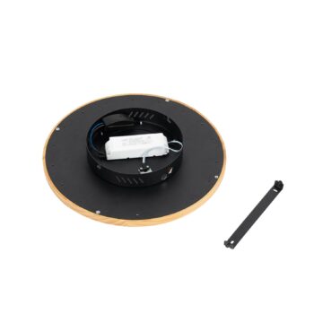 Stropné svietidlo Lucande LED Joren, Ø 38 cm, drevo, CCT, diaľkové
