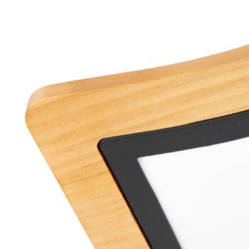 Stropné svietidlo Lucande LED Joren, dĺžka 48 cm, drevo, 2 svetlá