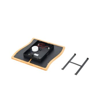 Stropné svietidlo Lucande LED Joren, dĺžka 48 cm, drevo, 2 svetlá