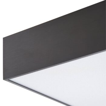 Stropné svietidlo Lucande LED Leicy, čierne, 40 cm, RGBIC, CCT