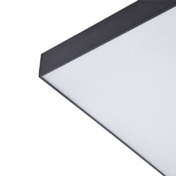 Stropné svietidlo Lucande LED Leicy, čierne, 60 cm, RGBIC, CCT