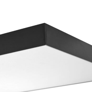 Stropné svietidlo Lucande LED Leicy, čierne, 60 cm, RGBIC, CCT