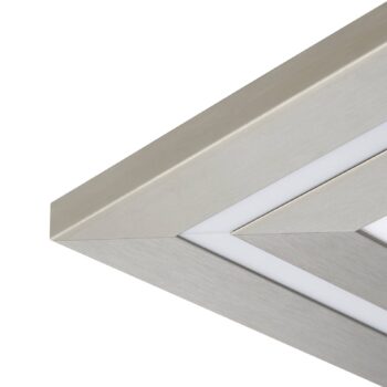 Stropné svietidlo Lucande LED Leicy, nikel, 80 cm, RGBIC, CCT
