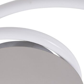 Stropné svietidlo Lucande LED Valenora, chróm/biela, PC, Ø 44 cm