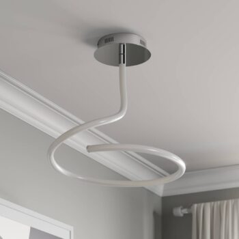 Stropné svietidlo Lucande Serpentina LED, stmievateľné