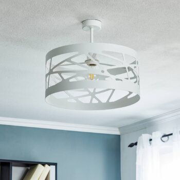 Stropné svietidlo Modul Frez Ø 39 cm, biele