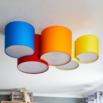 Stropné svietidlo Mona 5-plameňové, multicolor