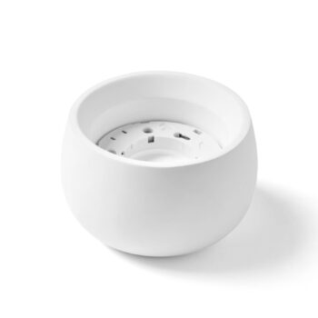 Stropné svietidlo Mysia, biela farba, omietka, Ø 11 cm, GX53