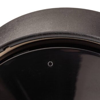 Stropné svietidlo Nook s čírym tienidlom na lampu, čierne