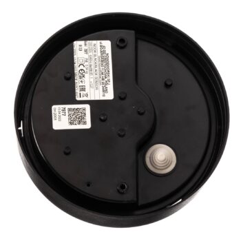 Stropné svietidlo Nook s čírym tienidlom na lampu, čierne