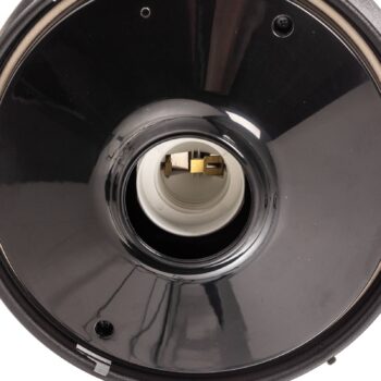 Stropné svietidlo Nook s čírym tienidlom na lampu, čierne