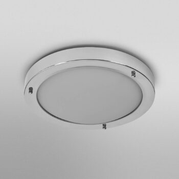 Stropné svietidlo OSRAM BATHROOM, chróm, Ø 31 cm, kov/sklo IP44