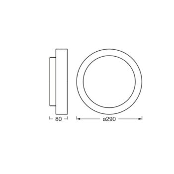 Stropné svietidlo OSRAM ORBIS MADRID, biele, Ø 29 cm, kov/sklo