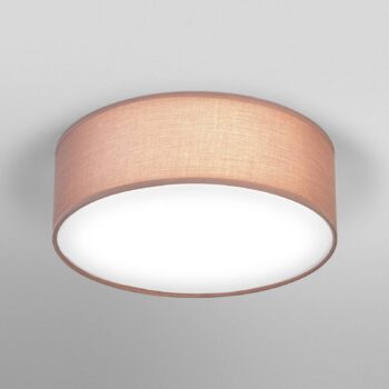 Stropné svietidlo OSRAM ORBIS PARIS, hnedé, Ø 30 cm, textil, E27